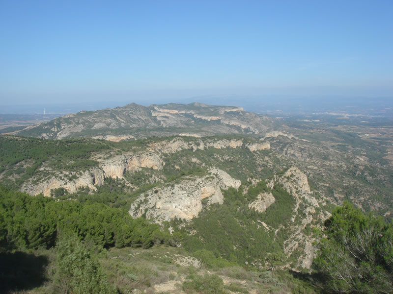 Serra de P?ndols (Terra Alta, Catalunya). Cota 705 m. Vista 4. 13.10.2007