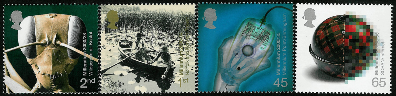 9? serie (Mind and Matter) de 48 sellos dedicados al Milenario. Gigantiops destructor. Gran Breta?a, 2000