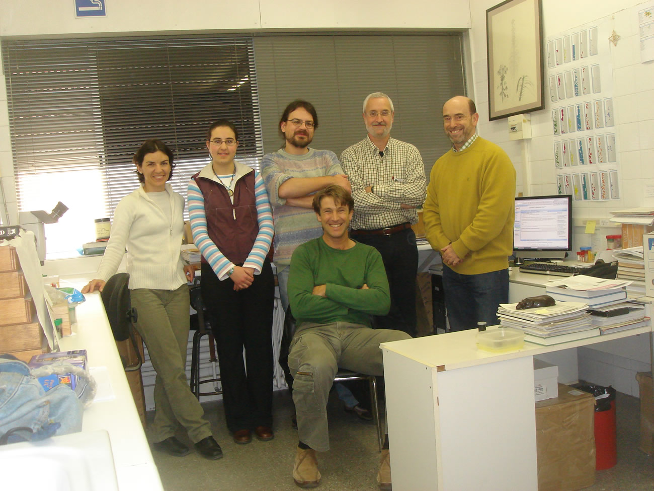Primer dia de encuentro. Por la ma?ana en el laboratorio de XEspadaler