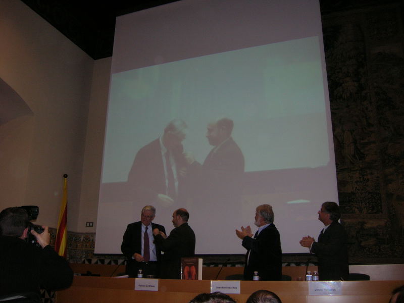 Nombramiento de Wilson como socio de honor de la AIM. 15.11.07