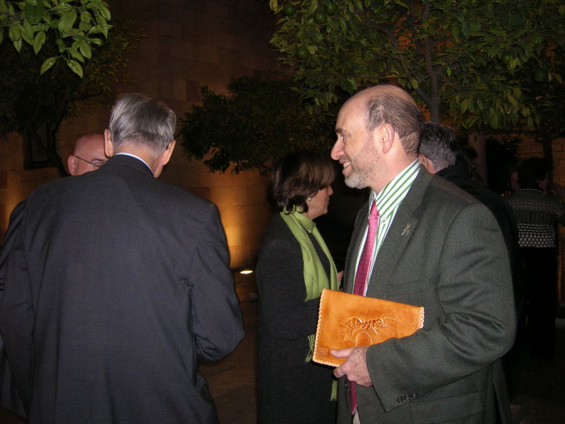 Patio dels Taronjers del Palacio de la Generalitat, justo despu?s de la entrega del Premio a Wilson. 13.11.07