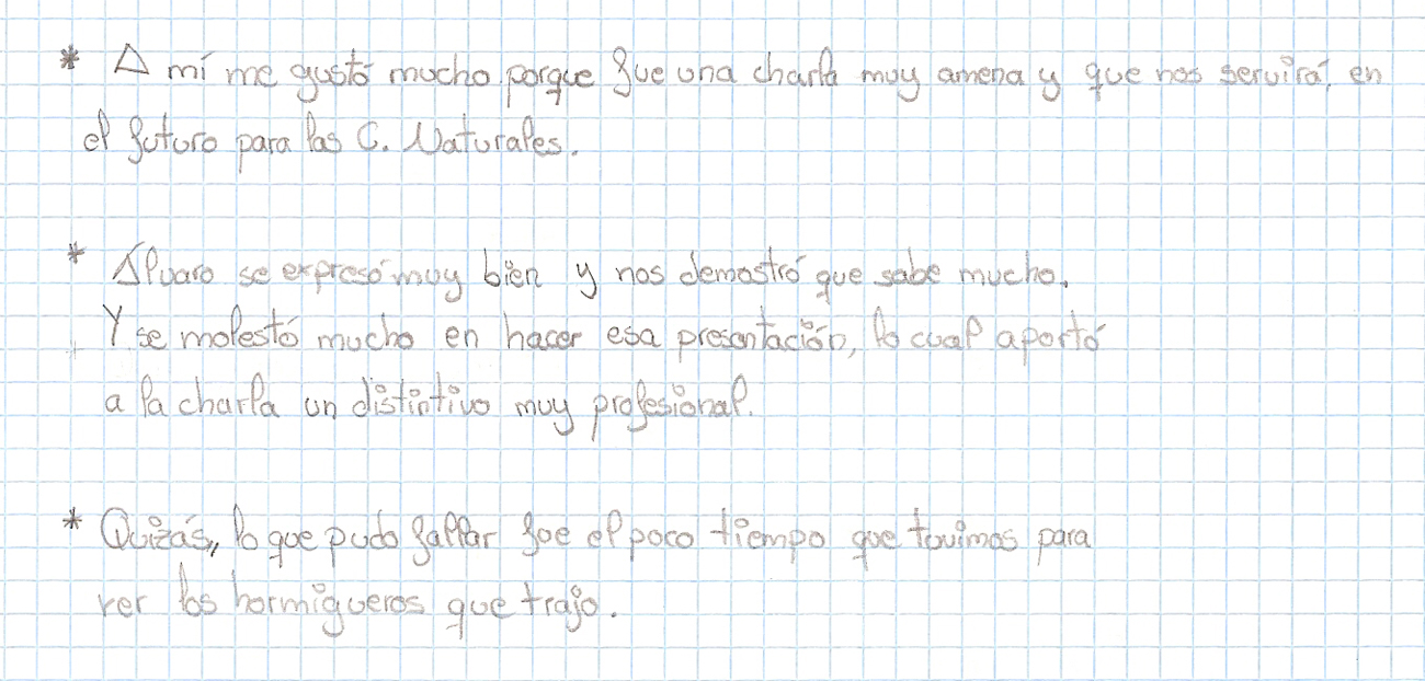 Comentario 6 charla 1