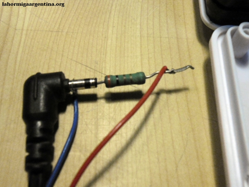 L�mpara led y resistor