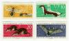 Serie de 4 sellos sobre animales con Formica rufa. Repblica Democrtica Alemana, 1962