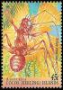 Sello de la Yellow Crazy Ant (Anoplolepis gracilipes) de una serie de 6 sellos insectos de las Cocos Islands (Australia), 1995